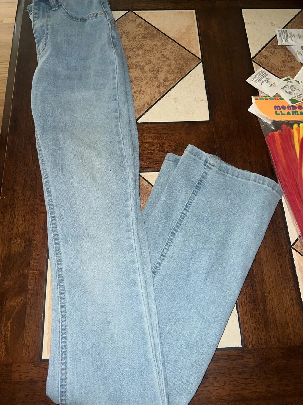 Fashion Nova Light Wash High-Rise Slim Straight Jeans