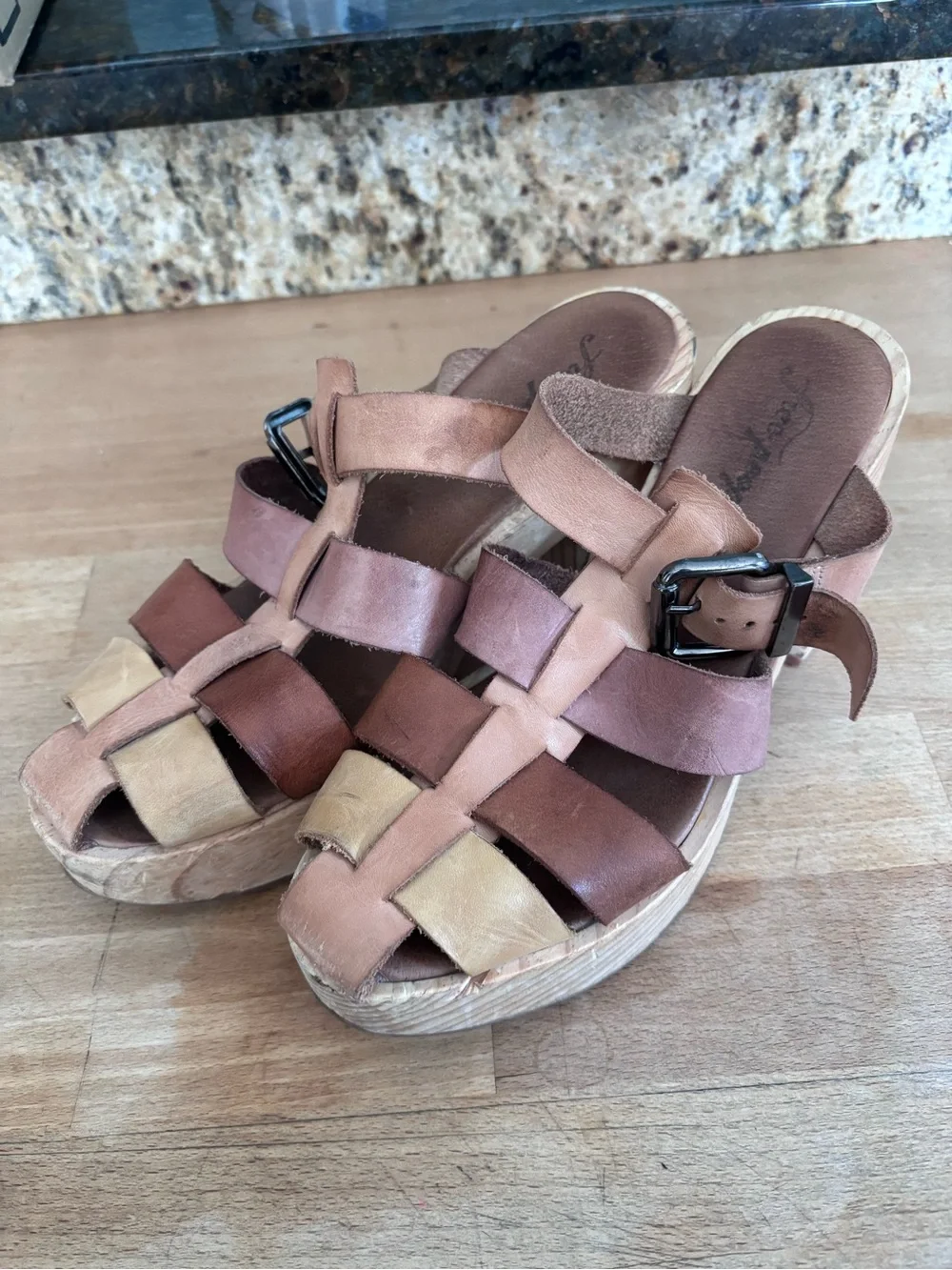 Free People chunky wood