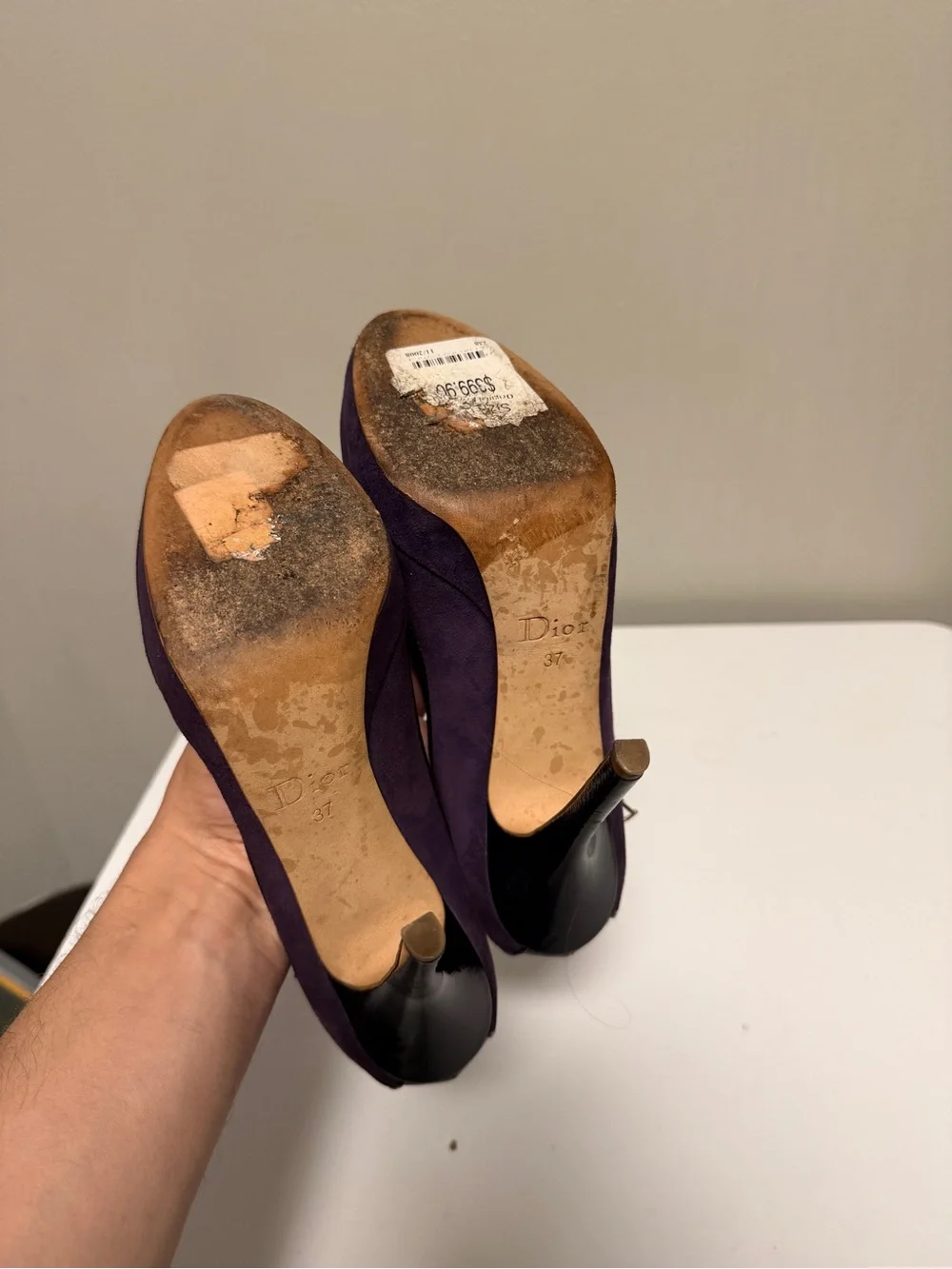 Dior christian suede