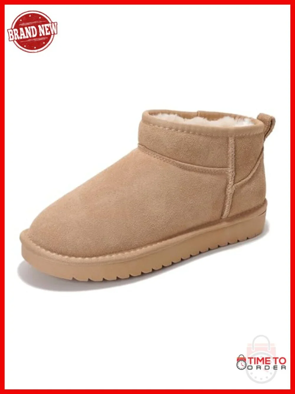 Genuine Leather Ankle Boots with Memory Foam Insole Water Resistant Winter Boots