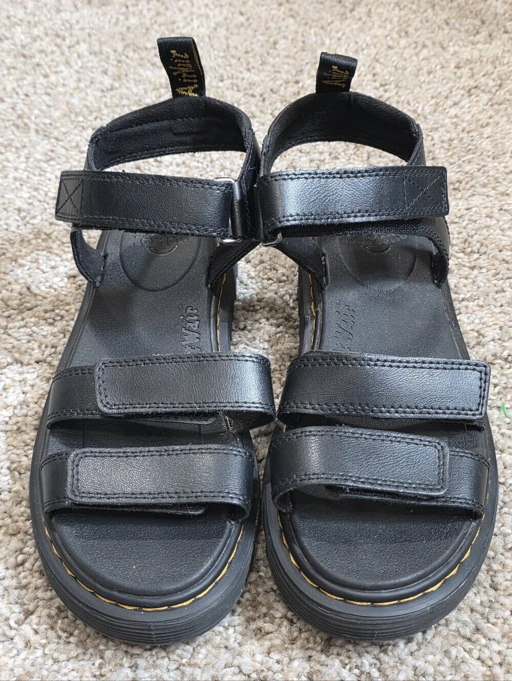 Dr. Martens Klaire Leather Sandals Size US 6 Excellent Condition