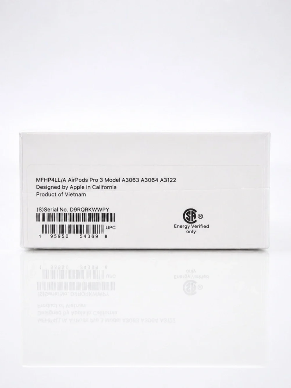 Apple AirPods Pro 3 Package in White
