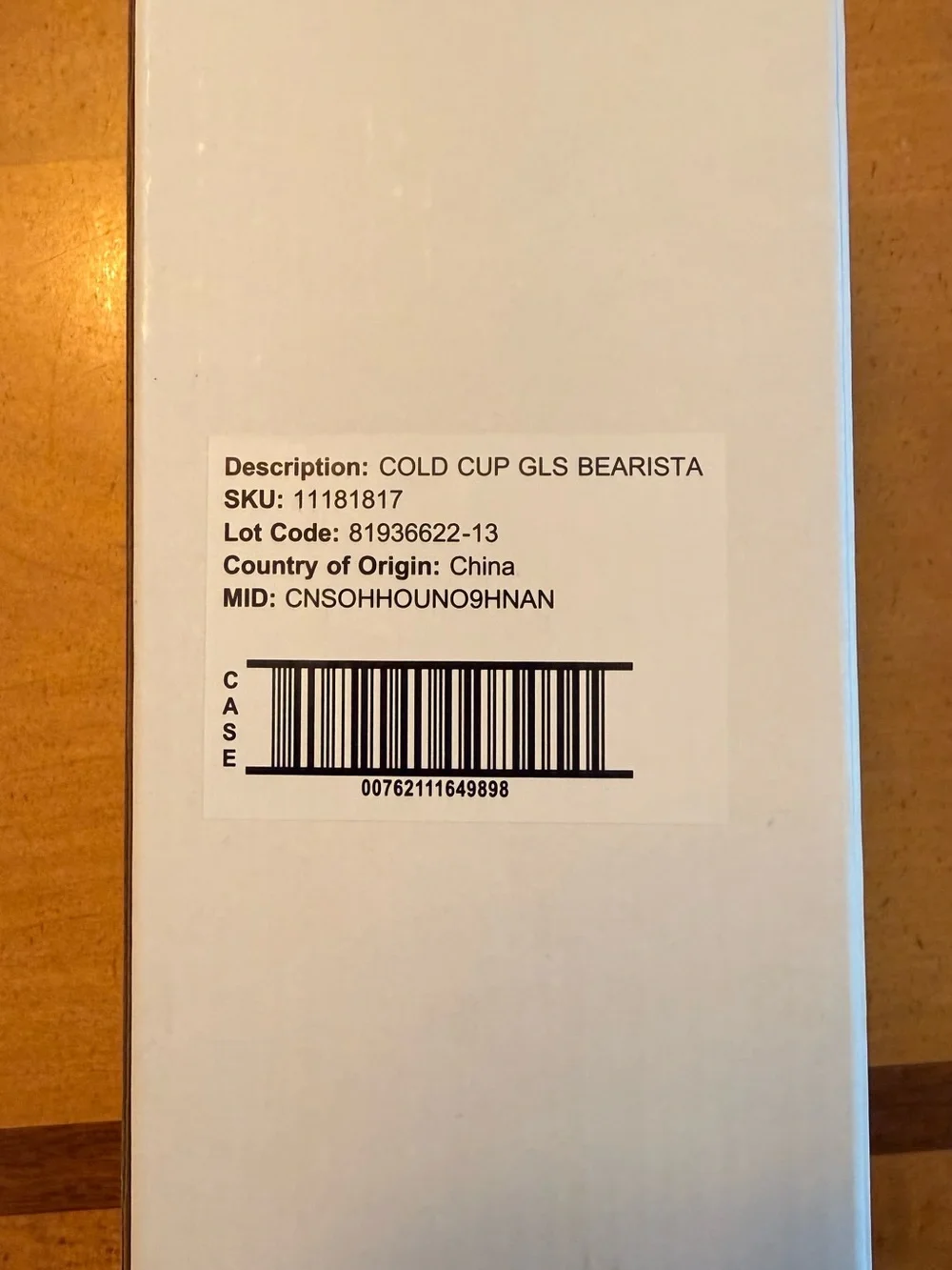 Starbucks original bearista