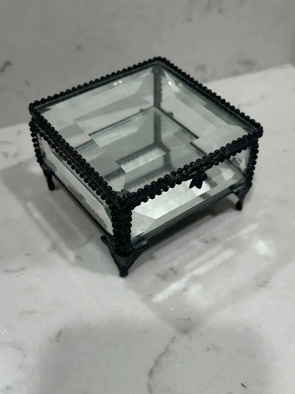 Nicole Miller Black Decorative Trinket Box Base