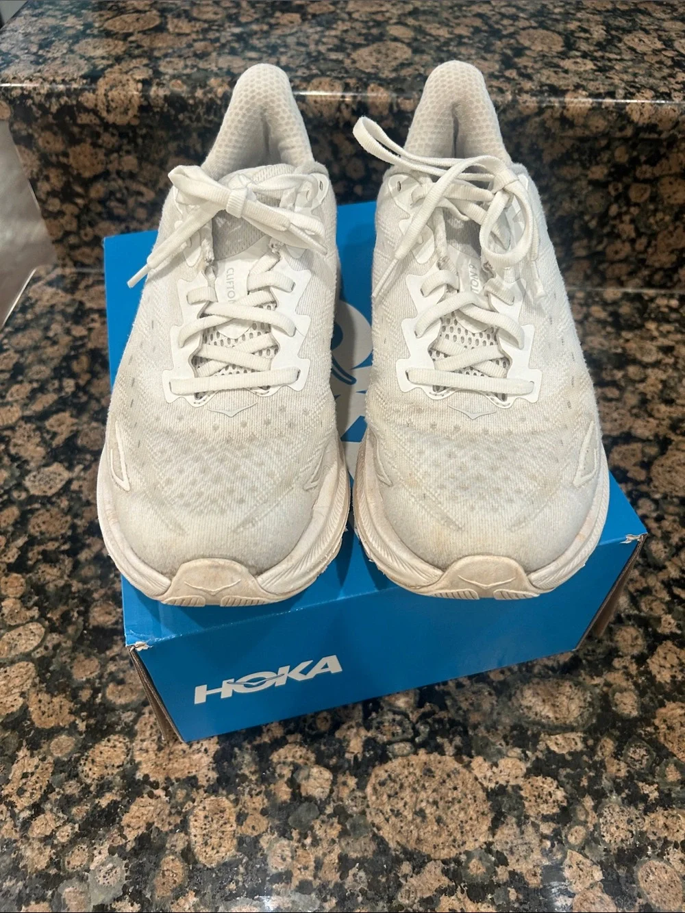 Hoka One One very worn