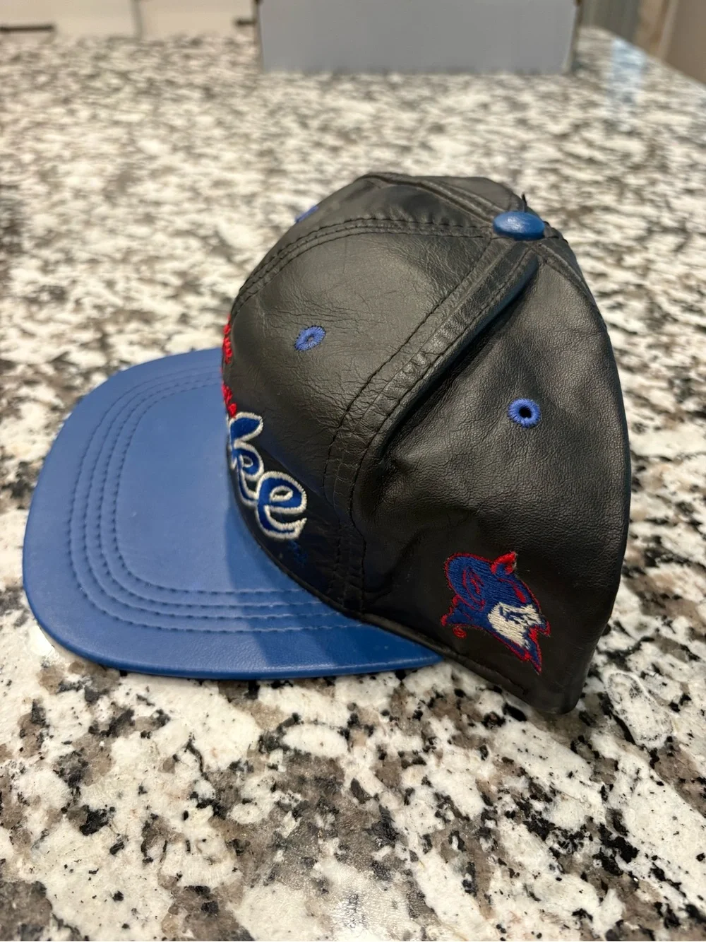 N/A black leather