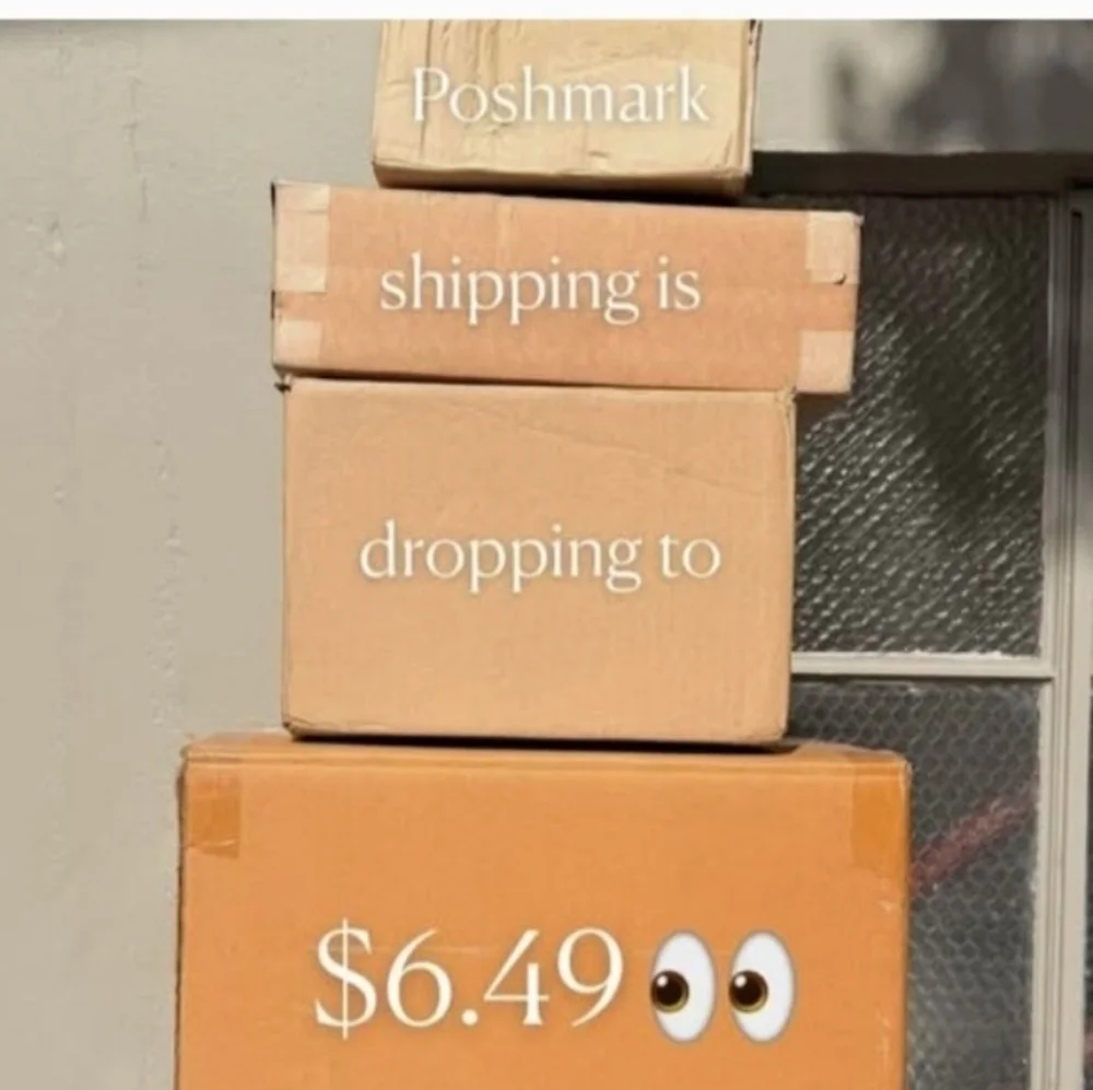 POSHMARK posh stickers Thank You Blue poshfest poshfixings poshshow Swag 1 Sheet