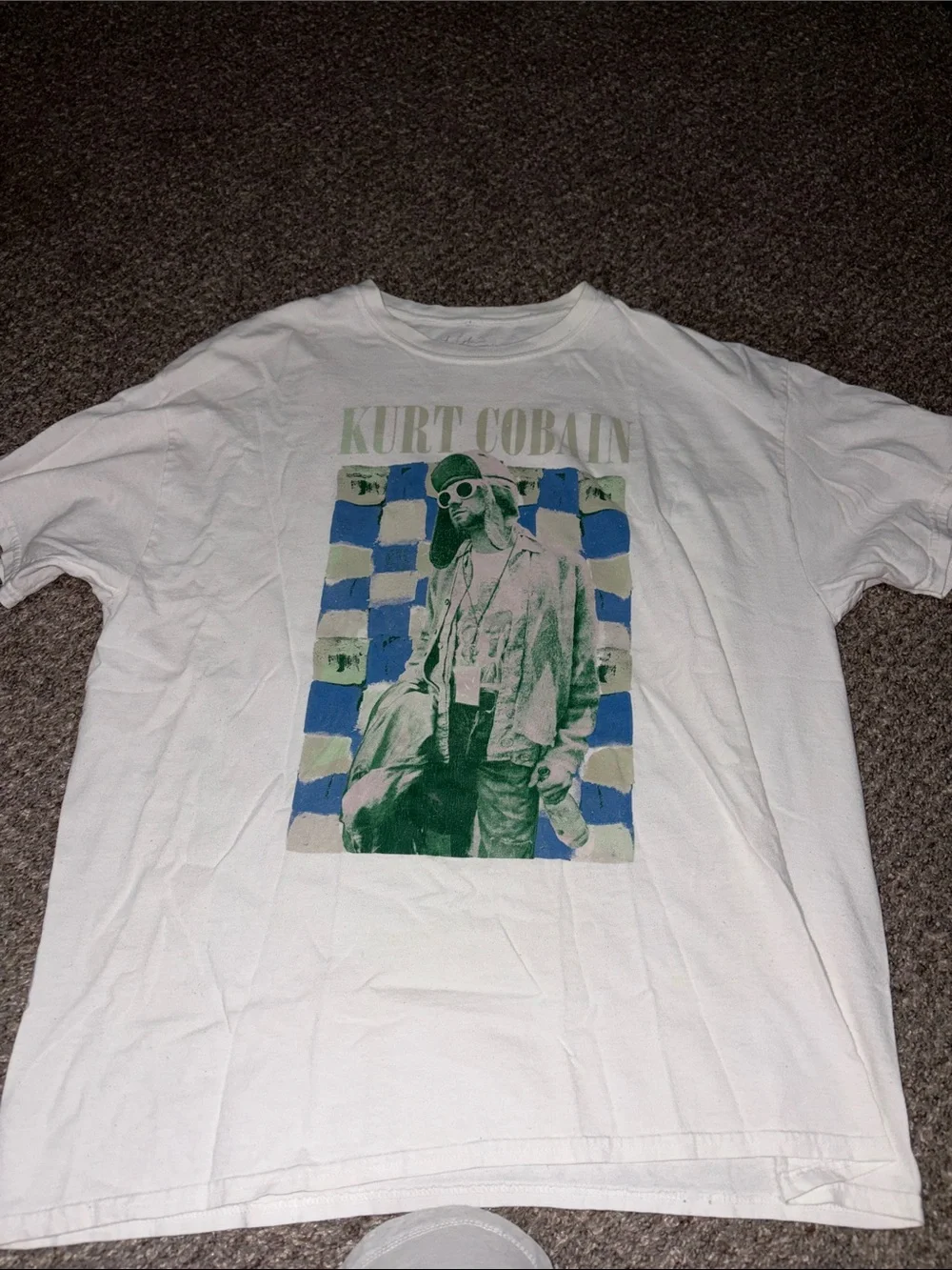 White Kurt Cobain Graphic Tee - Women's Short Sleeve