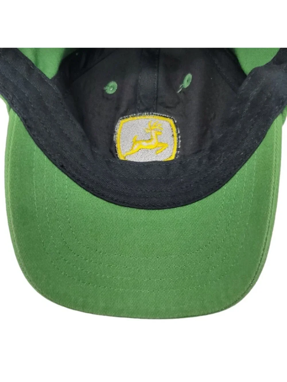 John Deere Toddler Logo Baseball Cap One Size Green Embroidered Adj Official Hat