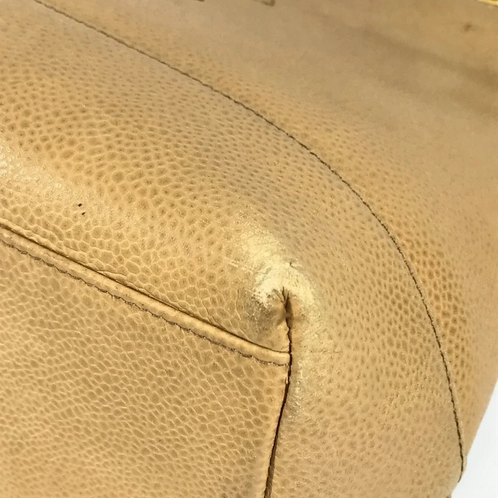 CHANEL logo beige design
