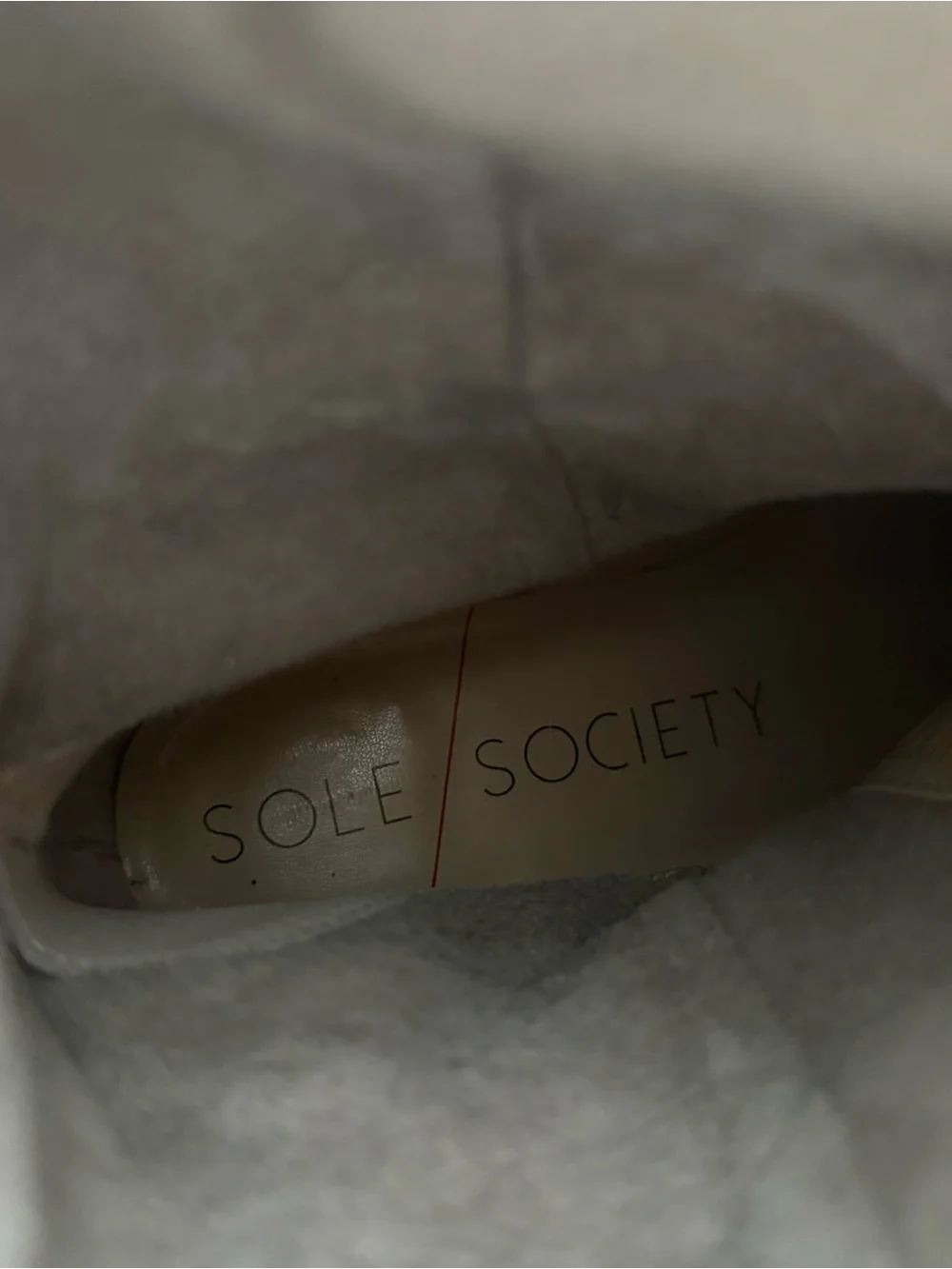 Sole Society taupe suede