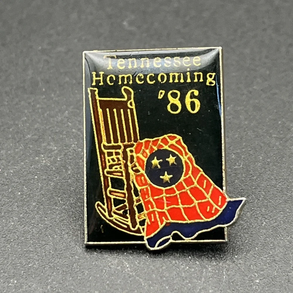 Tennessee Homecoming 1986 Rocking Chair United States‎ Of America Lapel Hat Pin