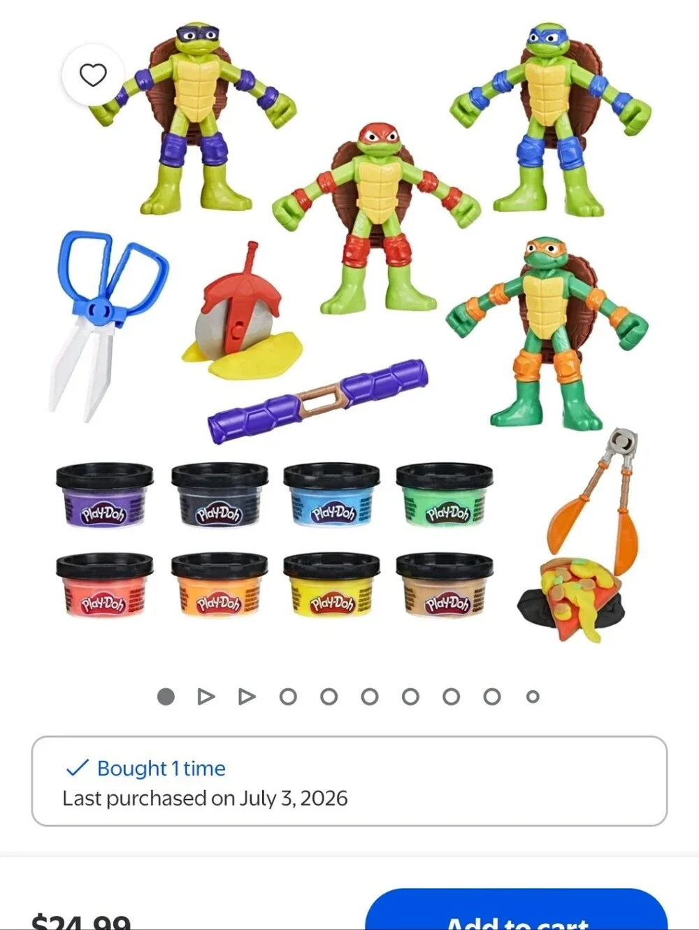 Play-Doh flexible turtle