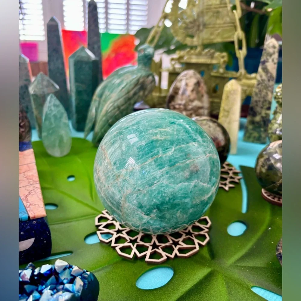 Amazonite sphere from Madagascar