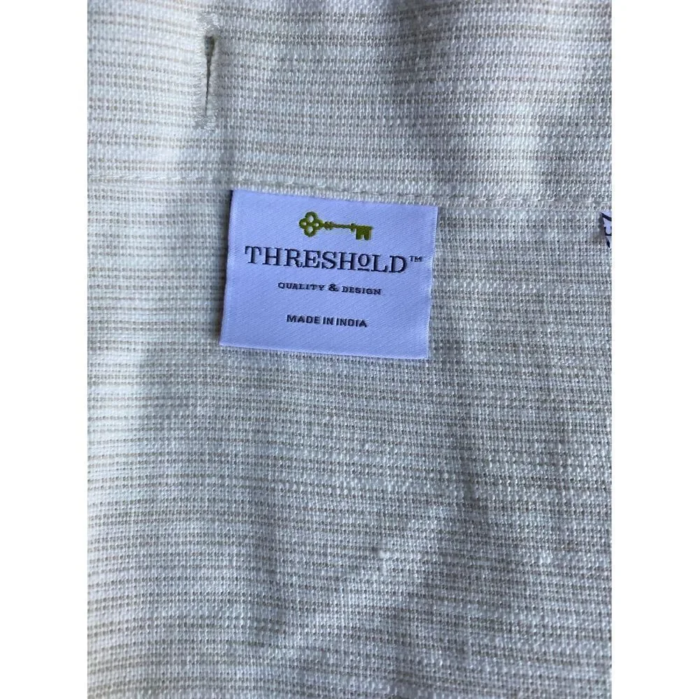 Threshold shower curtain
