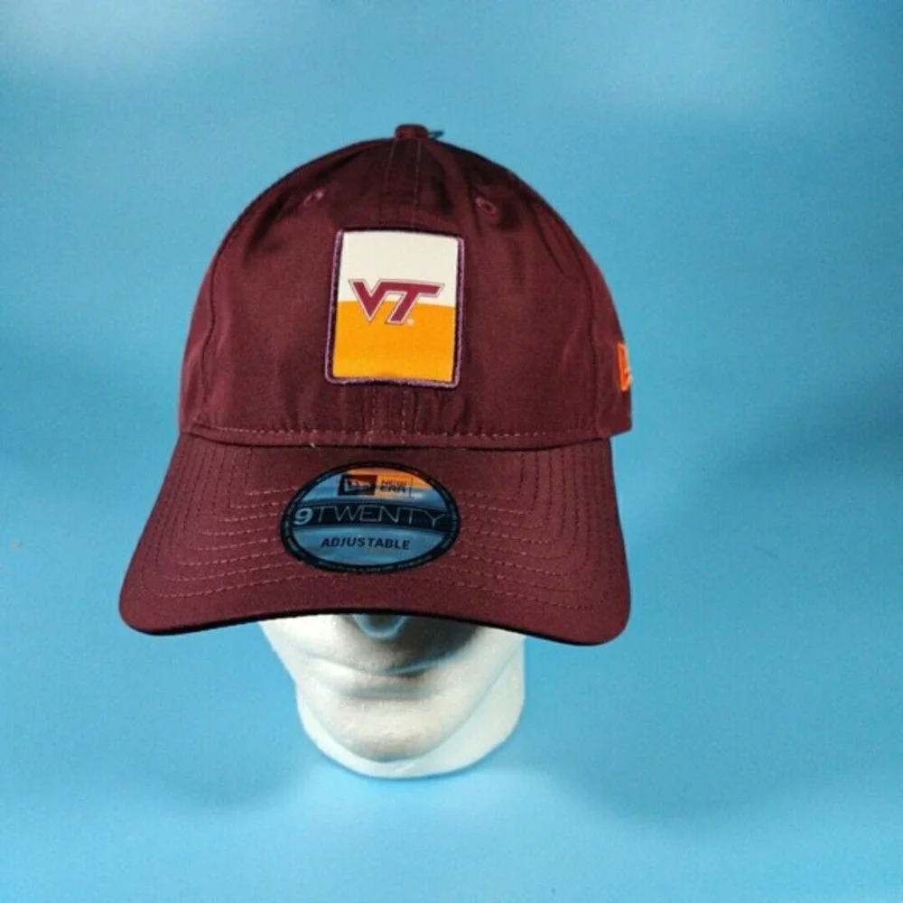 New Era Hat‎ Men's Adjustable Maroon 9TWENTY Virginia Tech Hokies Sportswear