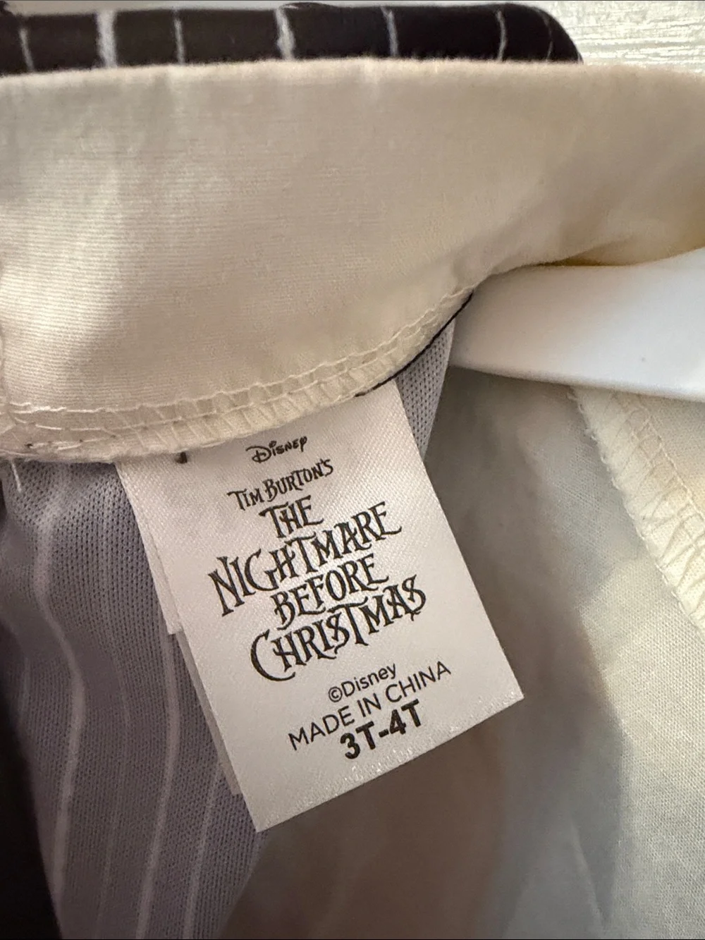 Nightmare Before Christmas black pinstripe