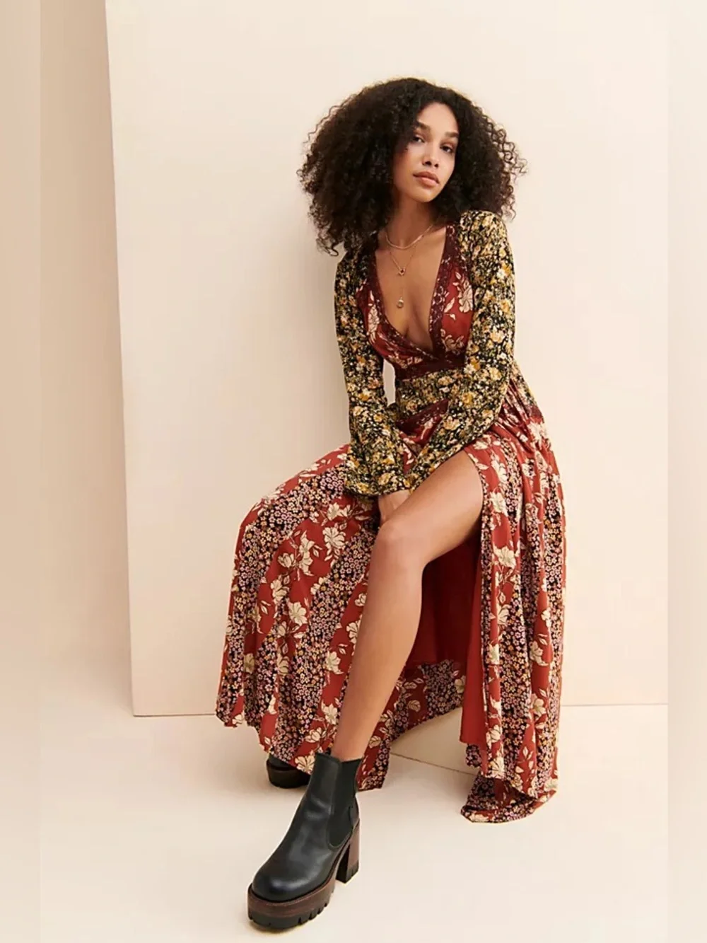 Free People flowing maxi