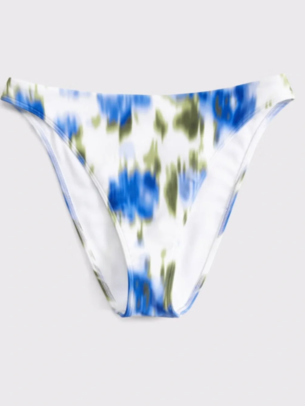 Abercrombie & Fitch Blue and Olive Tie-Dye Underwire Bikini Set