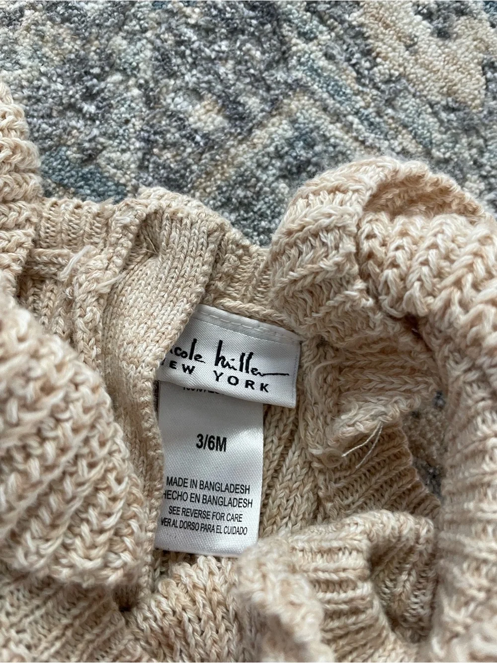 Nicole Miller New York cream knit