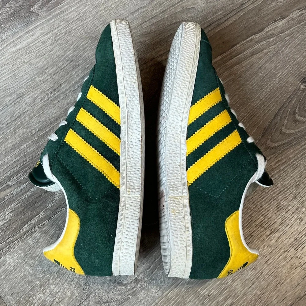 Adidas Originals Gazelle Sneakers‎ Green Yellow Women 6.5 Men 5.5 EU 38