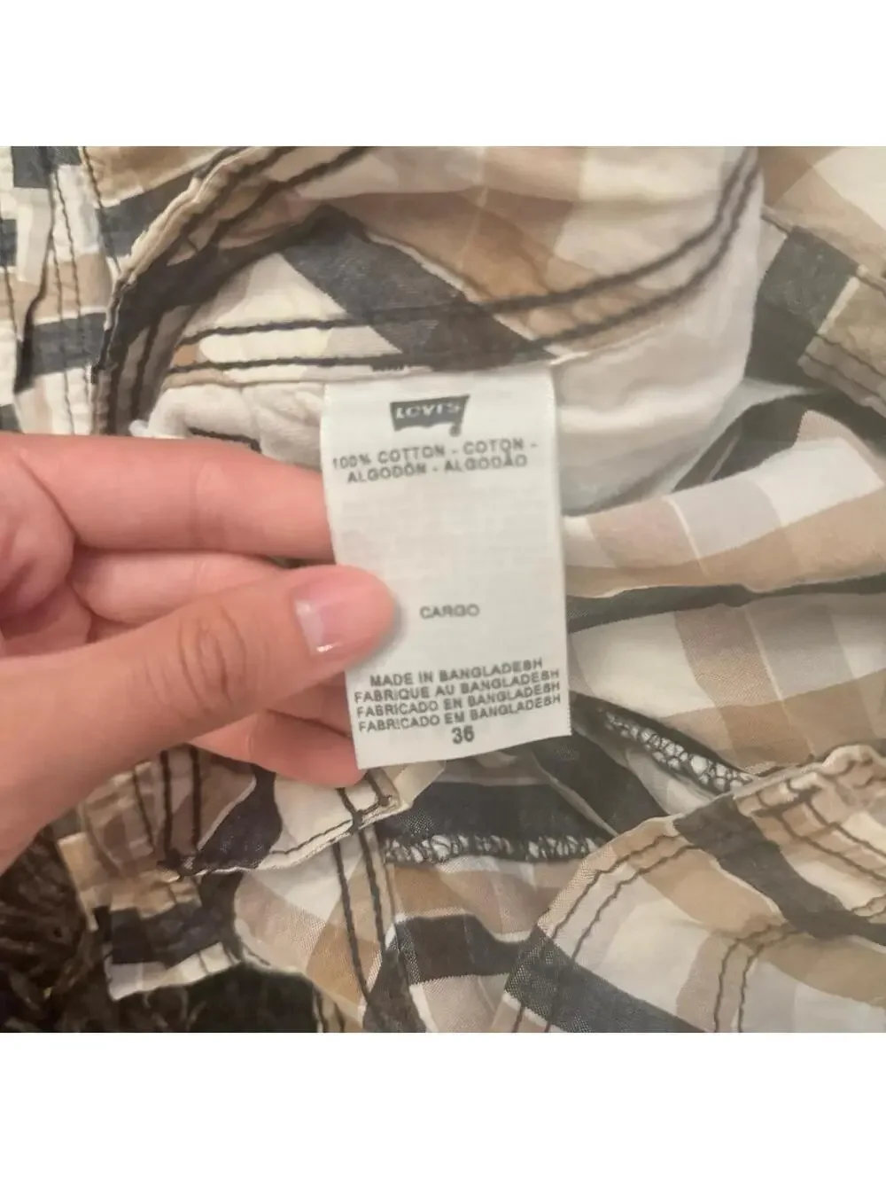 Levis clean plaid