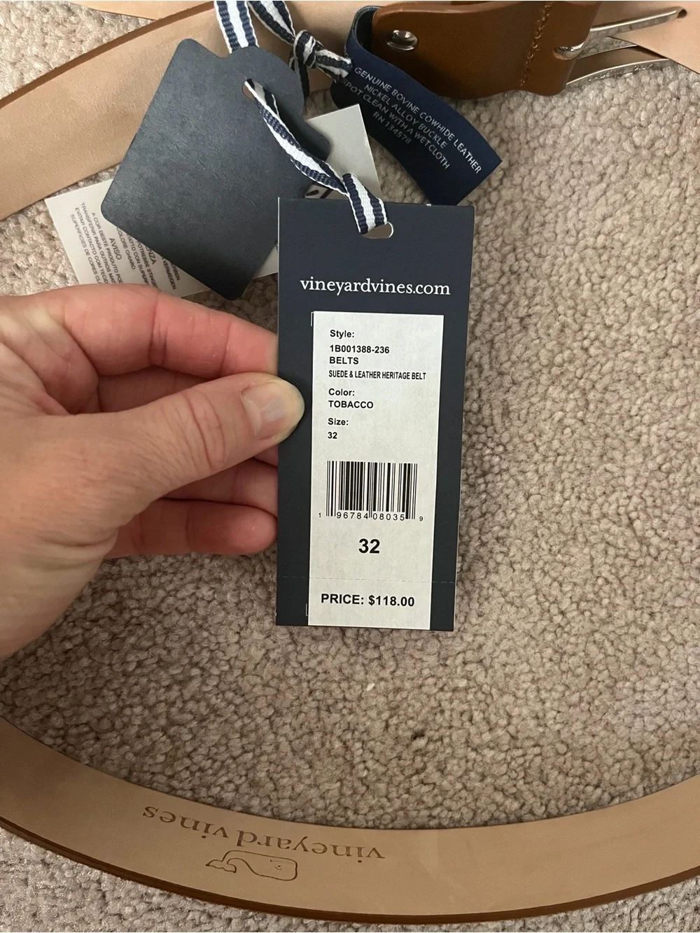 Vineyard Vines smooth tan
