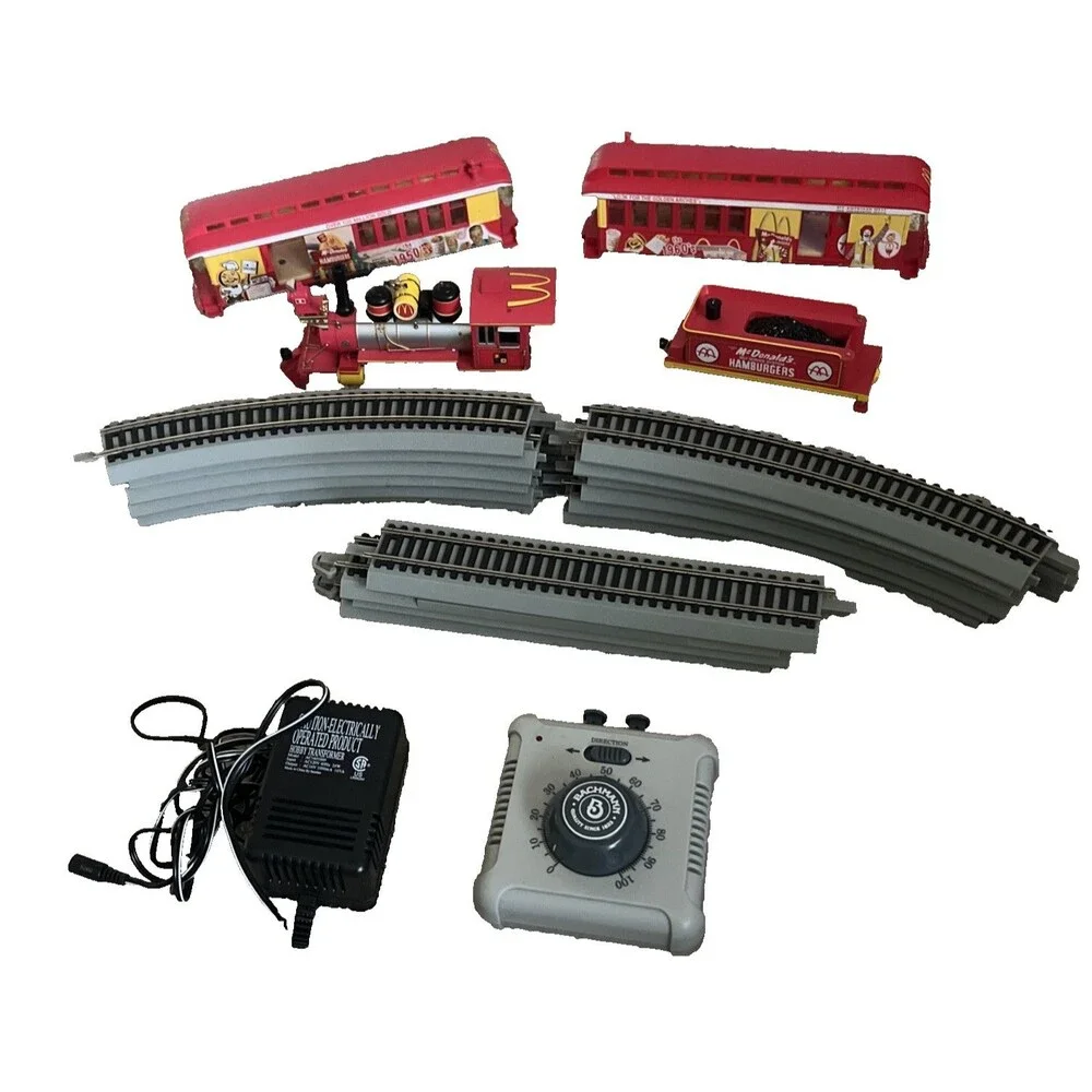 VTG Bachman Hawthorne Village Mcdonalds 50th Anniversary Train Set*Untested READ
