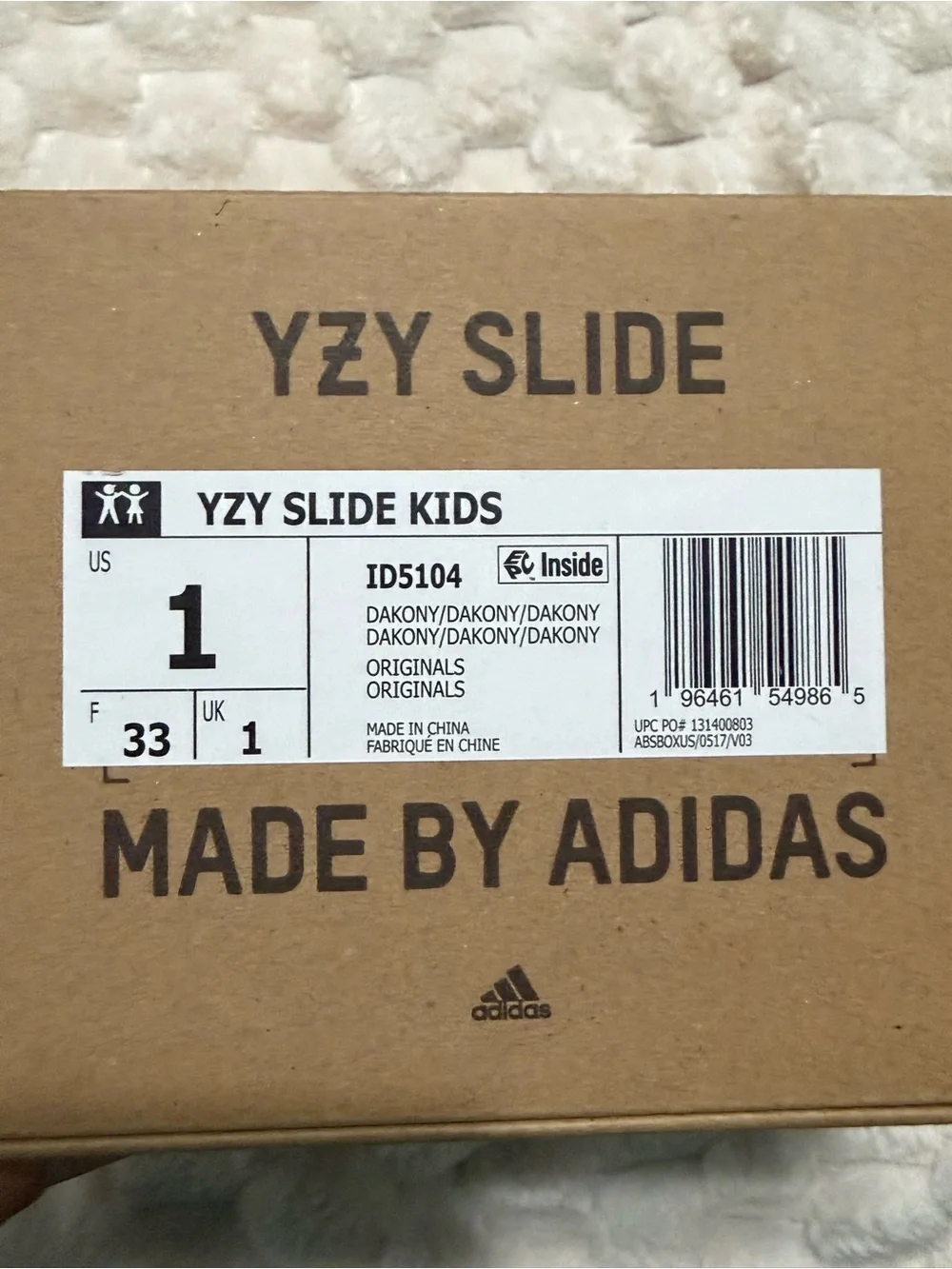 adidas yzy kids