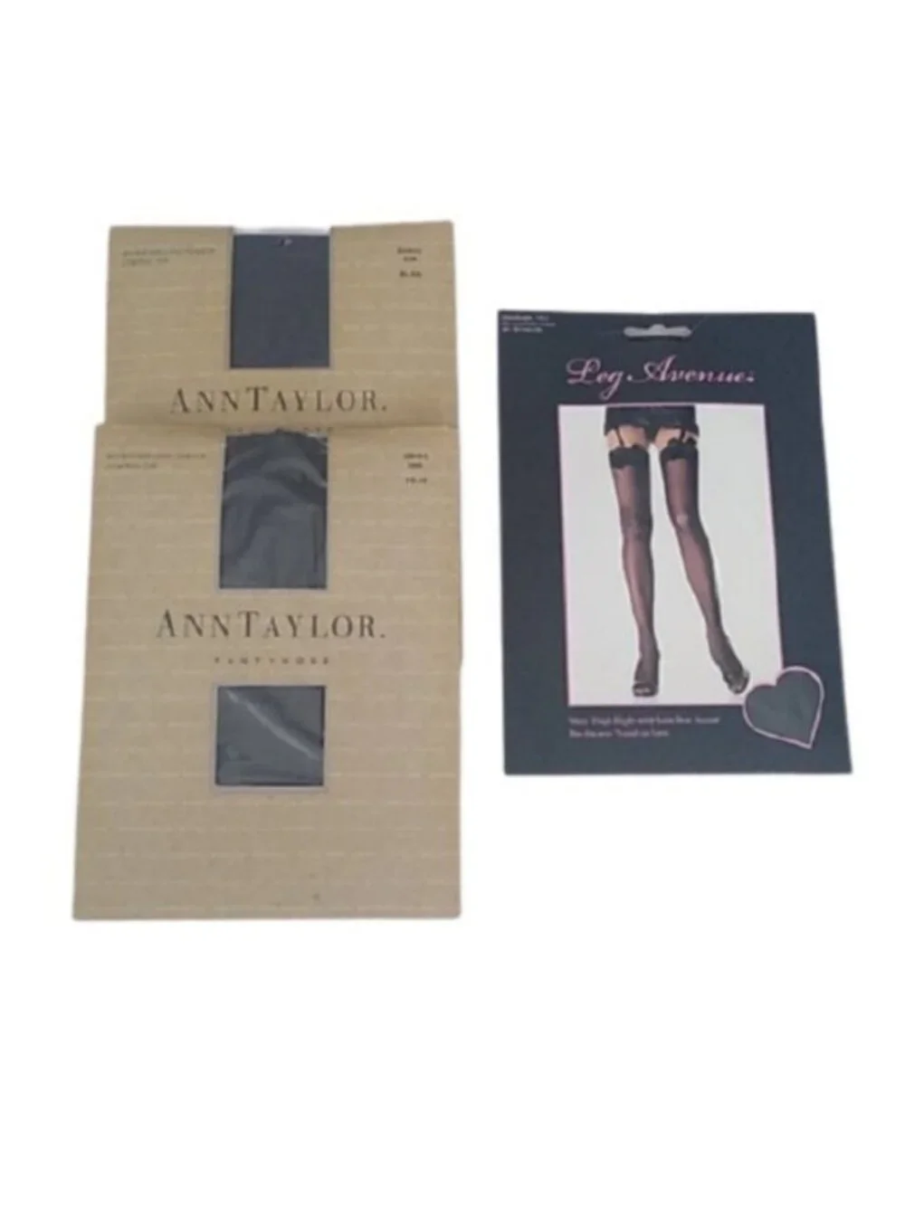 Ann Taylor Microfibre Lt. Opaque Control Top Hose, Small OS bundle
