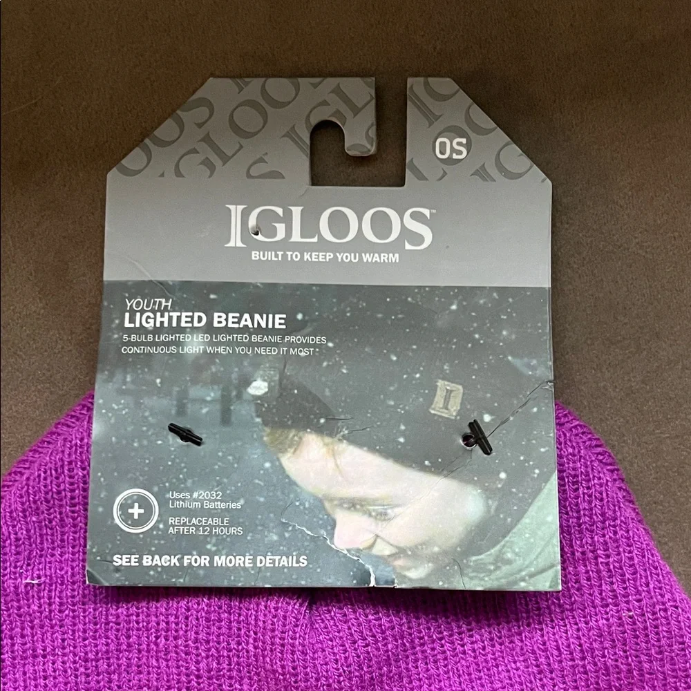 Igloo purple beanie