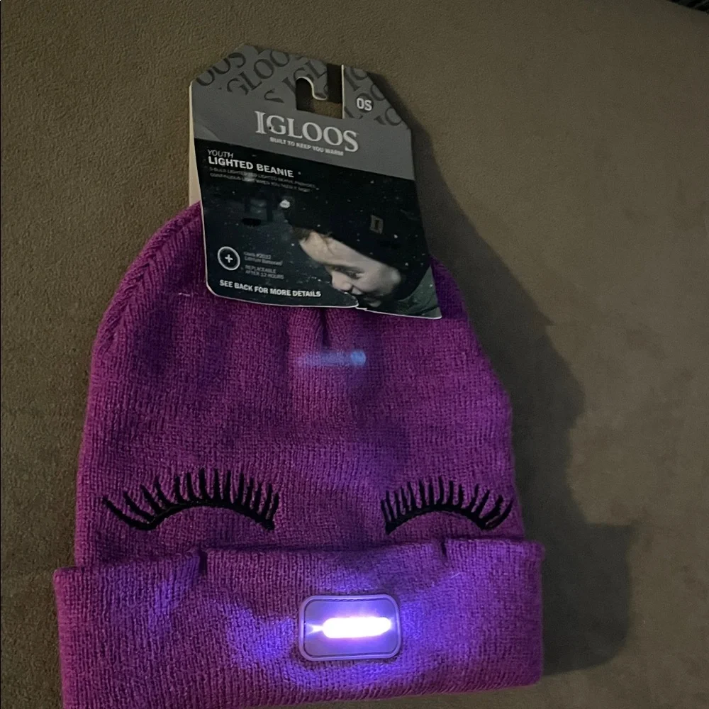 Igloo purple beanie
