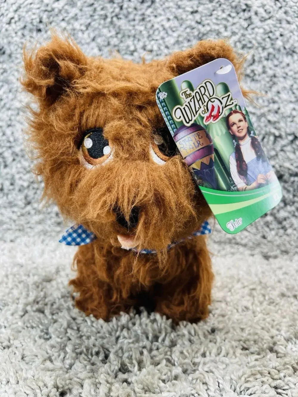 Jazwares Wizard Of OZ Toto Terrier Dog 8inch Plush Dorothy Wicked New W Tags