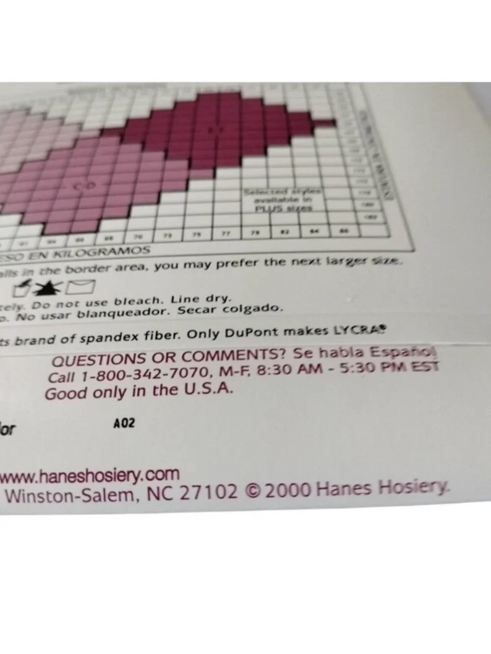 Hanes vintage silk