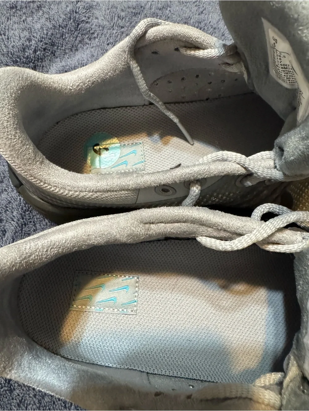 Nike label shows