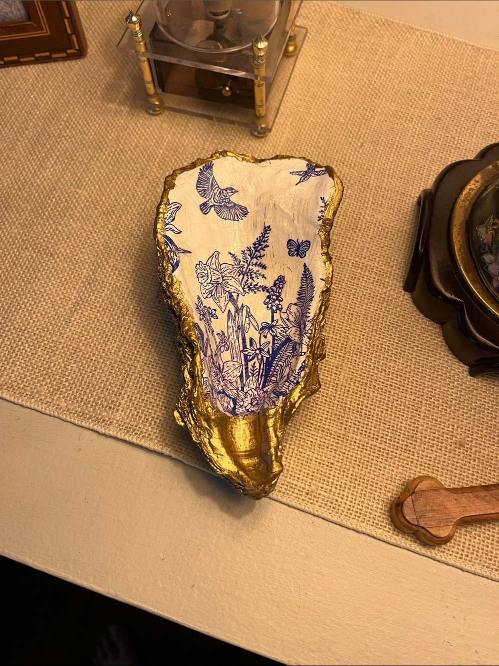 N/A blue floral
