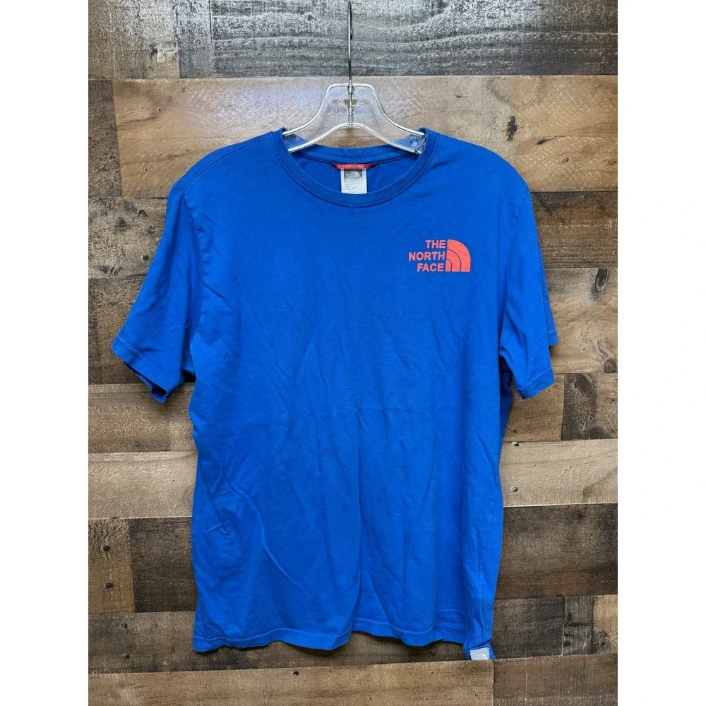 The North Face Mens T Shirt‎ Blue Never Stop Exploring Graphic Size L