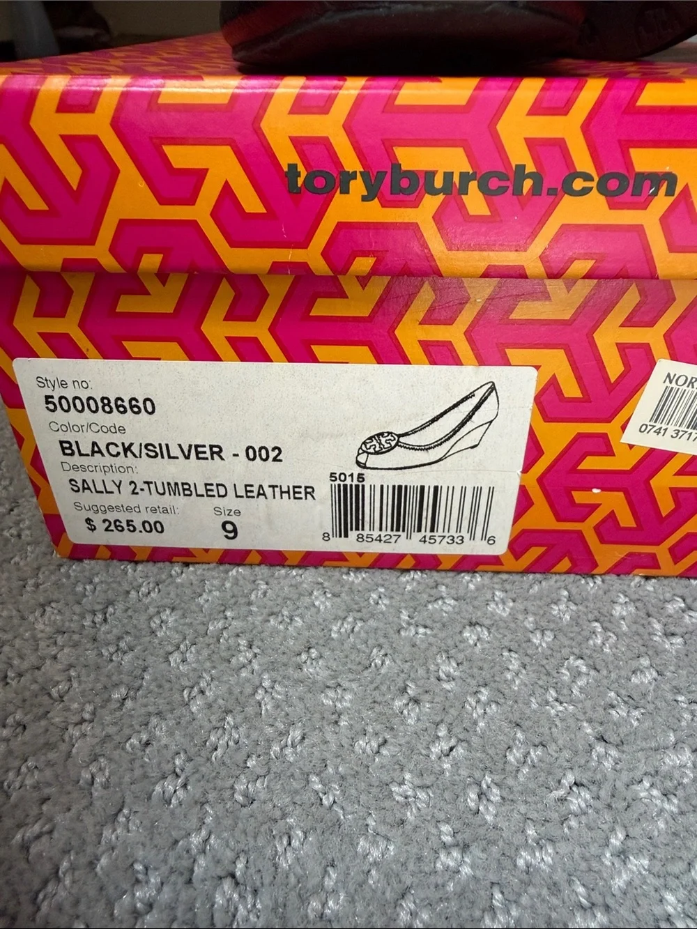 Tory Burch size silver