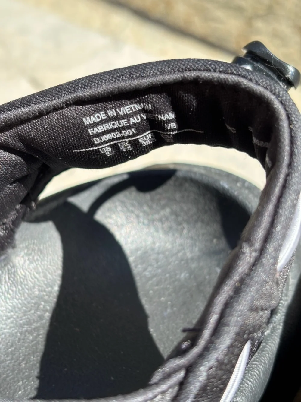 Nike once adjustable