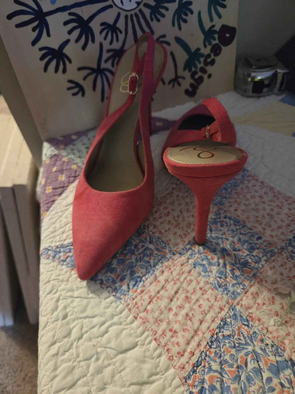 sam eldeman stylish pink