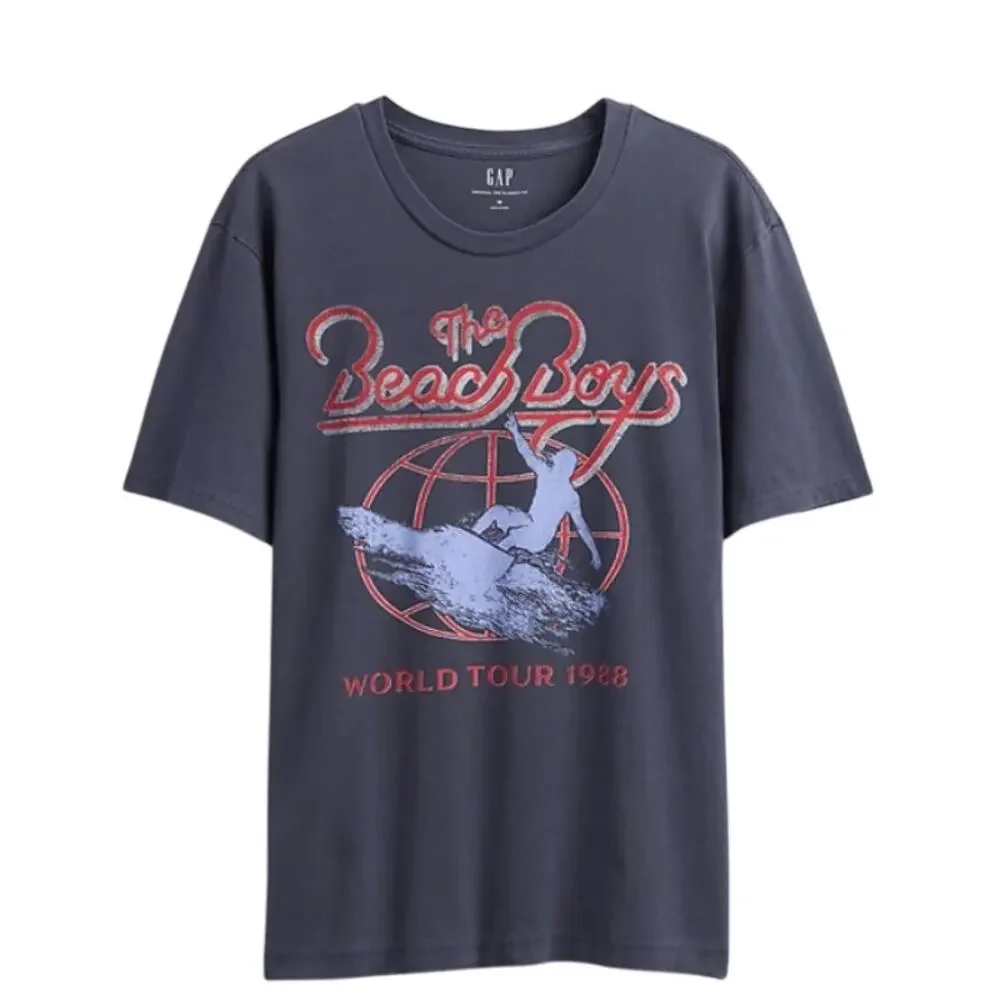 GAP The Beach Boys Graphic T-Shirt Short Sleeve Tee NWT Size Small 6/7 Band Tee