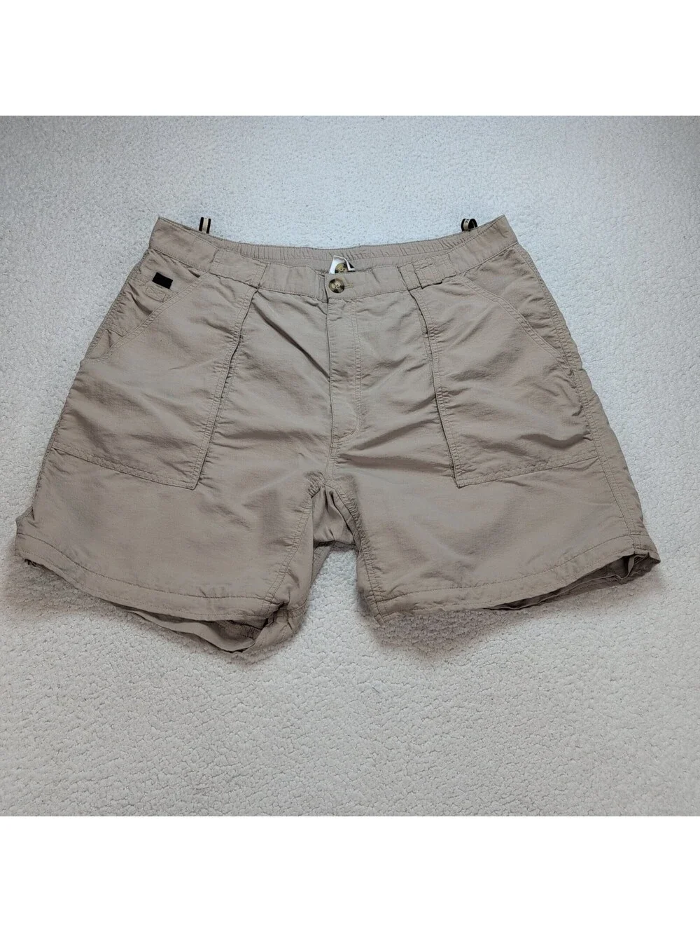 The North Face Tan Hiking Trail Cargo Shorts Men's XL Outdoor Nylon VTG