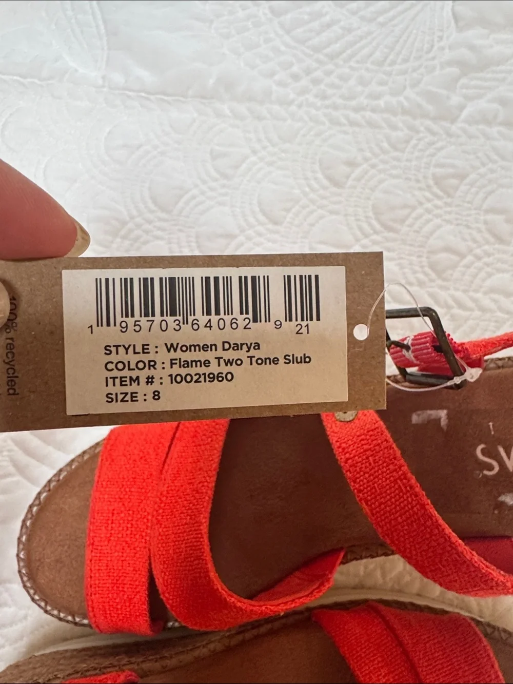 Toms bold orange