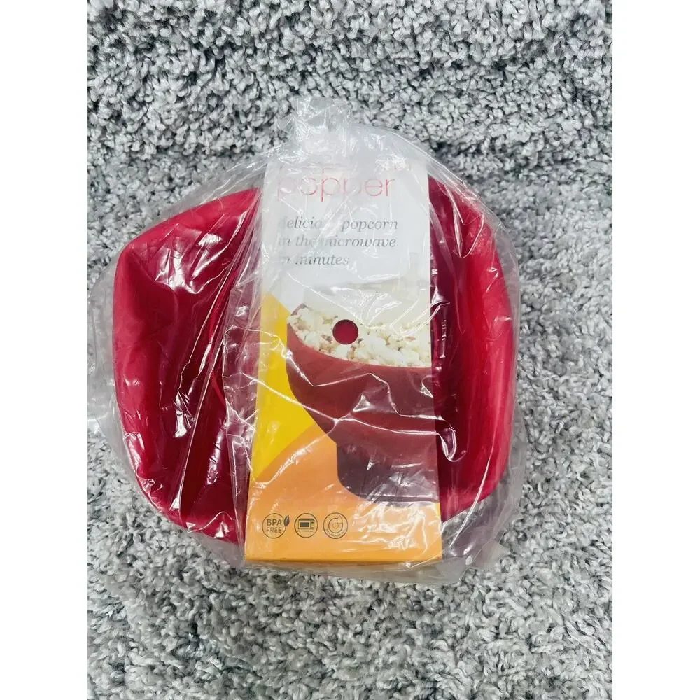 Rapid Brands Popcorn Popper Plastic Red Microwave In Minutes Kitchen Home