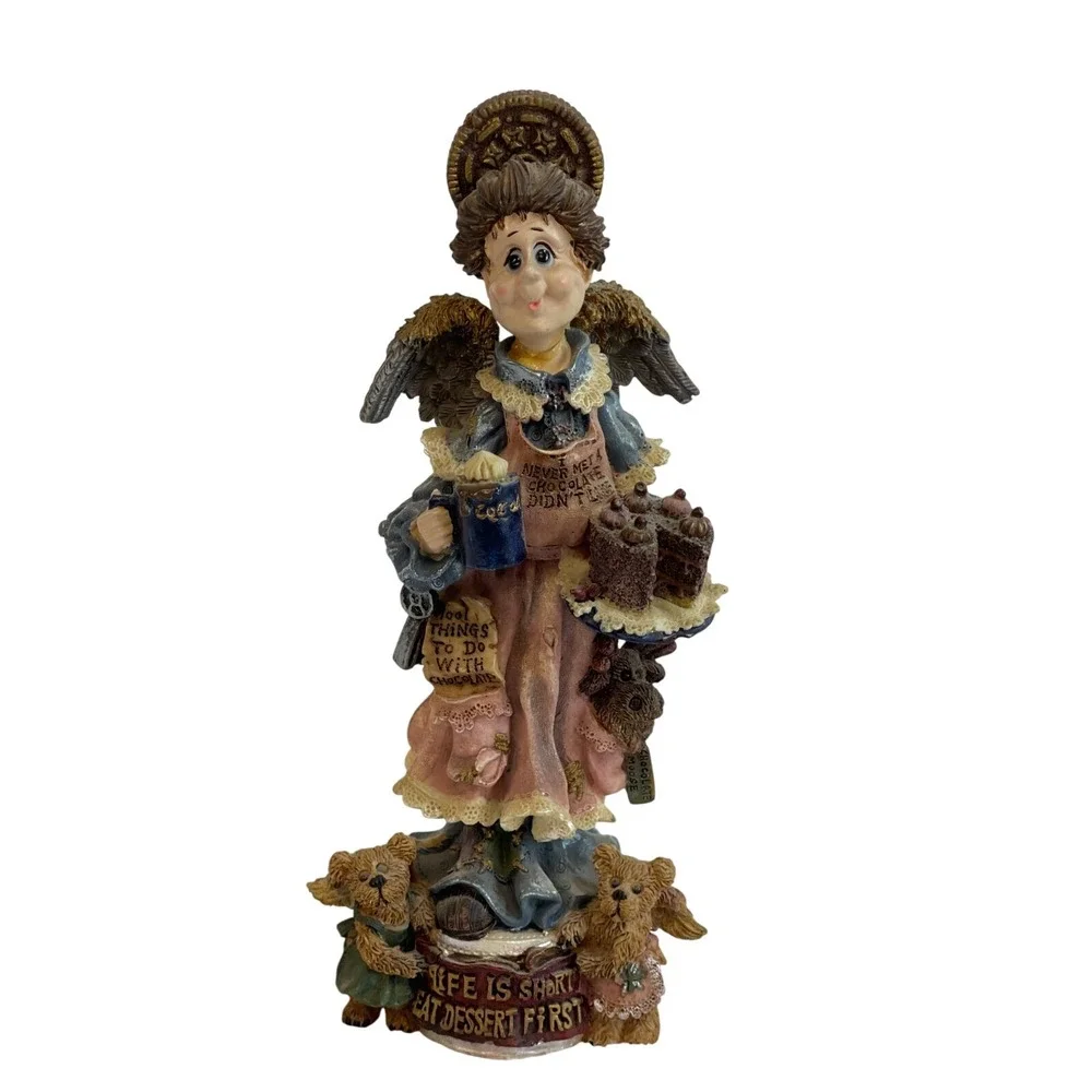 Boyds Bears &‎ Friends Auntie Cocoa M. Maximus Chocolate Angel Figurine No Box