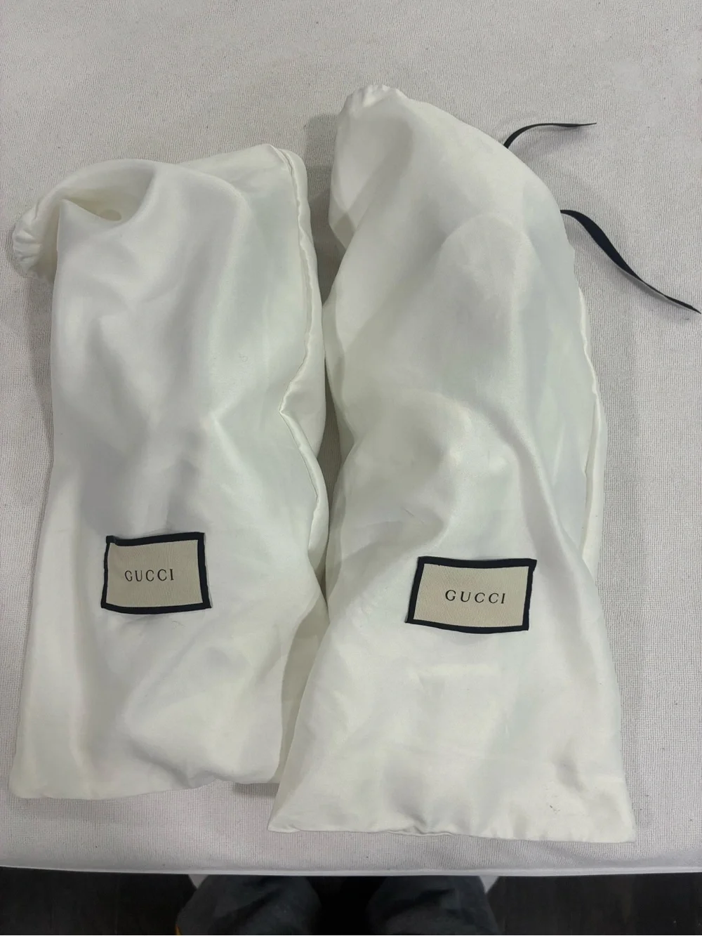 Gucci white leather