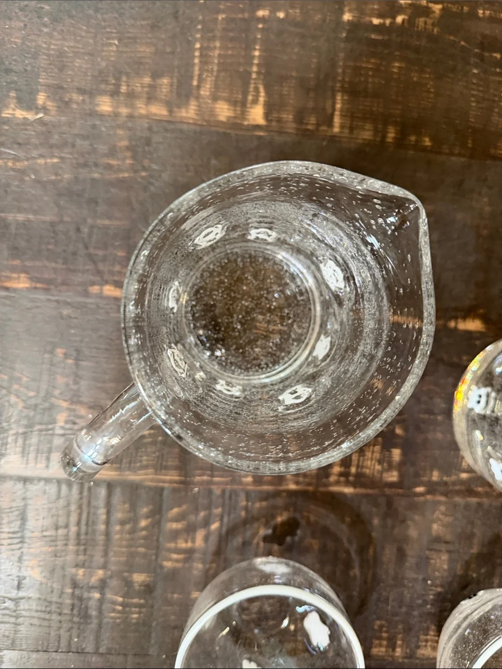 Pottery Barn clear glass