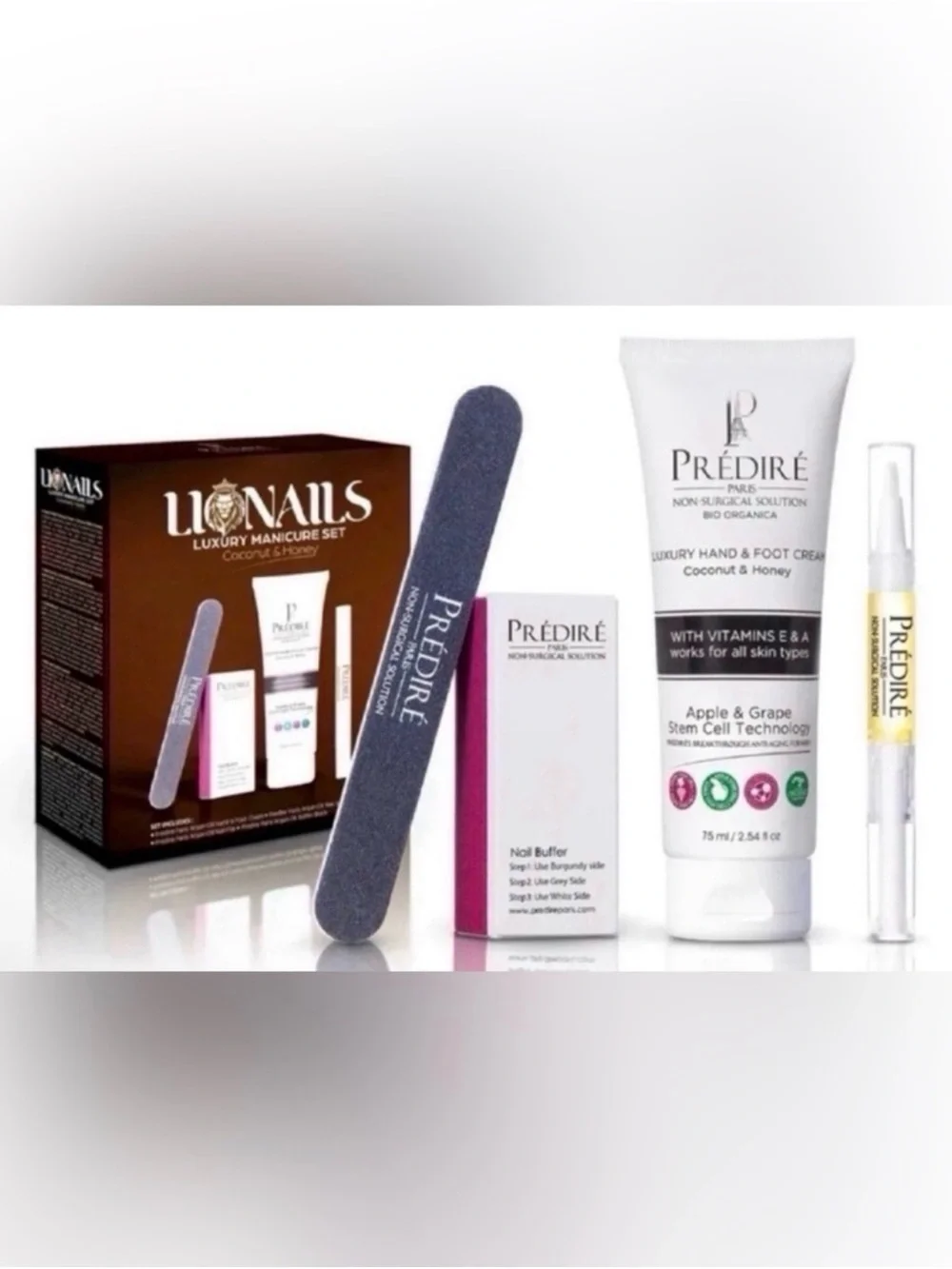 PREDIRE PARIS Lionails Luxury Manicure Set | 4-Piece Set ~ Retails $150