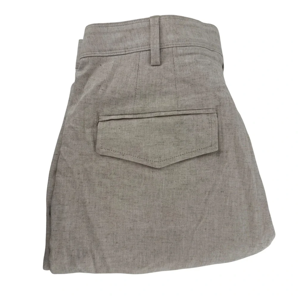 Banana Republic Linen Blend Wide Leg Pleated Trousers‎ Pants Size 8 Petite NEW