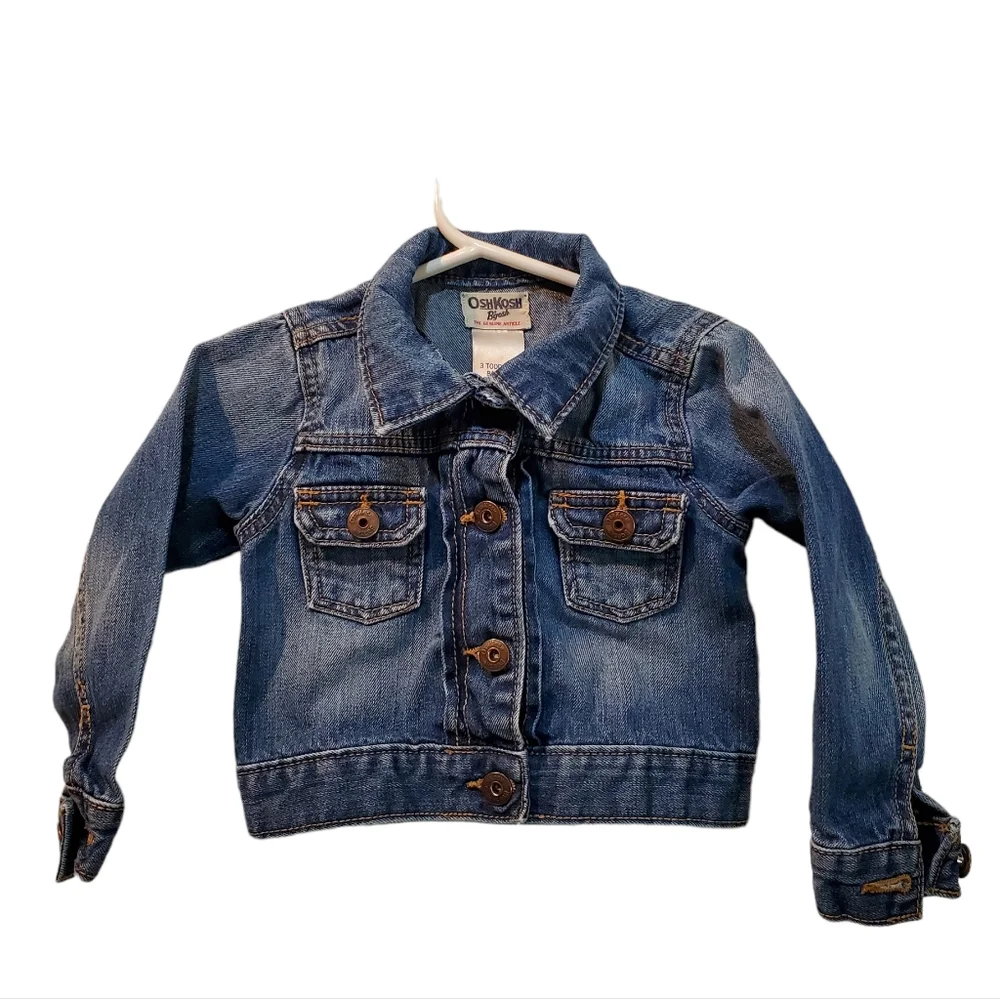Oshkosh Vintage Denim Jacket ‎ Size 3T
